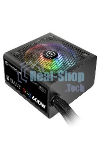 Блок питания Thermaltake Smart RGb (PS-SPR-0600NHSAWE-1), 600Вт, 80 PLUS, 120мм, черный