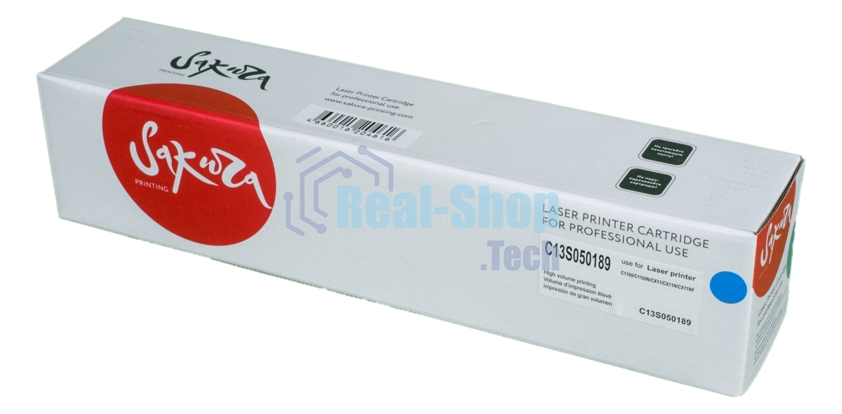 Картридж лазерный Sakura C13S050189 для Epson Aculaser C1100, синий, 4 000 к.