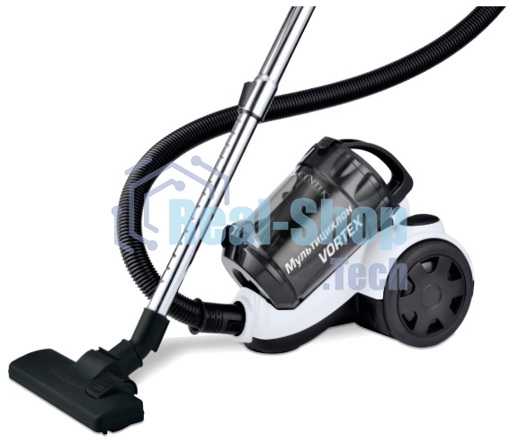 Пылесос Centek CT-2528 белый/черный, 350/2000 Вт, уборка сухая, пылесборник циклонный фильтр, 1.5 л