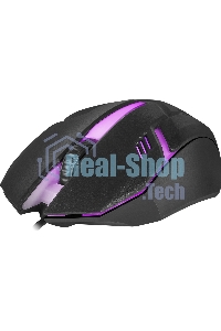 Мышь проводная Defender Hit MB-550 черный, 1600 dpi, USB, кнопки - 4