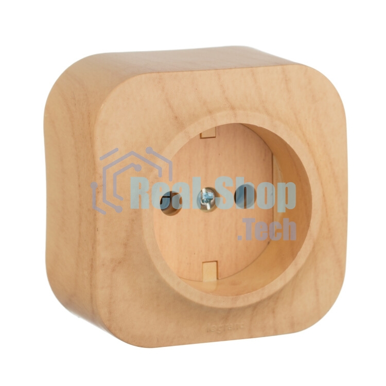 Розетка без заземления без шторок Legrand 782270 (Дерево)