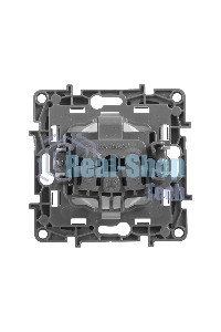 Розетка 2К винты, белый ETIKA