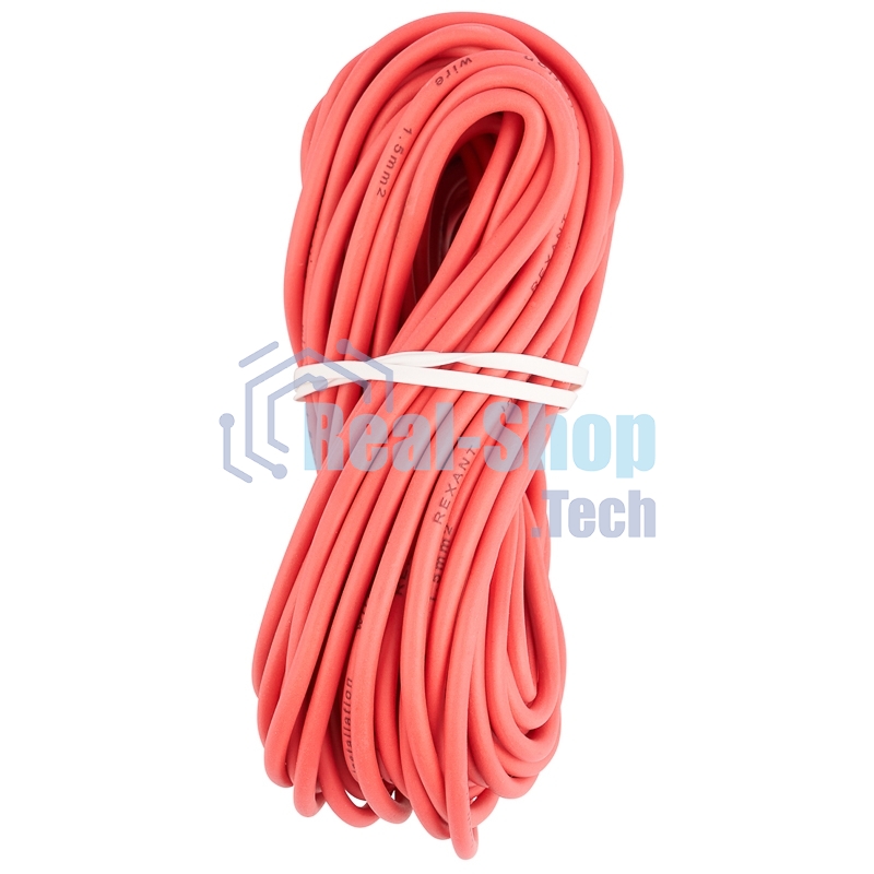 Провод автомобильный ПГВА/ПВАМ Rexant 1х1,50 мм, красный, мини-бухта 10 м