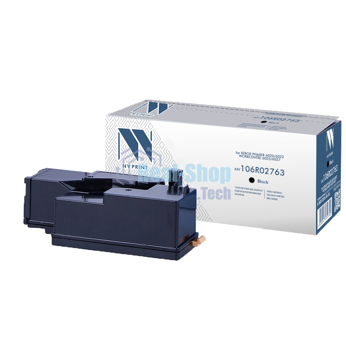 Картридж лазерный NVPrint совместимый Xerox 106R02763 черный для Phaser 6020/6022/WorkCentre 6025/6027 (2000k)