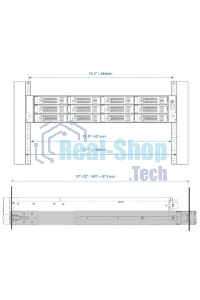 Направляющие Qnap RAIL-B02 for TVS-x71U/TS-x53U/x70U-RP/x69U-RP