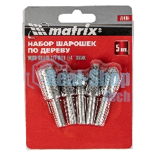 Набор шарошек Matrix по дереву 5шт.