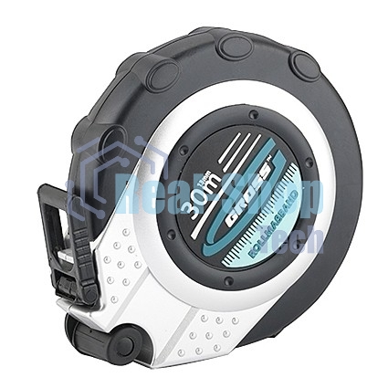 Рулетка геодезическая Gross 30 м х 13 мм, закр. корп., металл. лента, нейлон