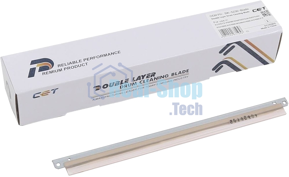 Ракель CET (Wiper Blade) для Kyocera ECOSYS P5021cdn/P5026cdn/P5018cdn/M5521cdn/M5526cdn (DK-5230-Blade)