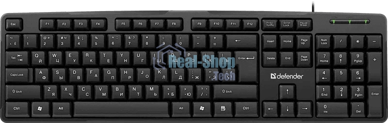 Клавиатура проводная Defender Next HB-440 RU, USB, черный