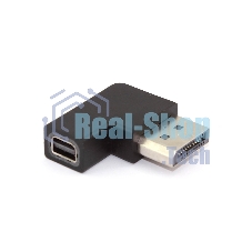 Удлинитель Displayport угловой папа на Mini Displayport мама