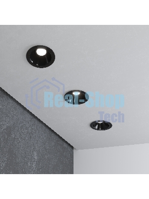 Встраиваемый светодиодный светильник 25081/LED 8W 4200K чёрный