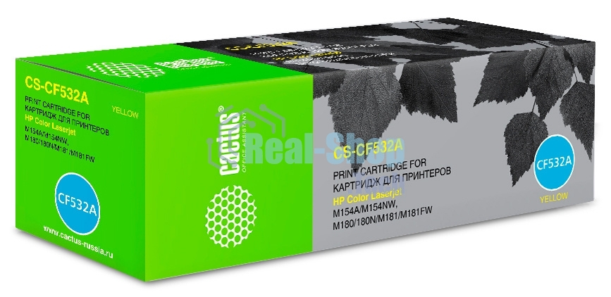 Картридж лазерный Cactus CS-CF532A желтый (900 стр.) для HP LJ M180n/M181fw