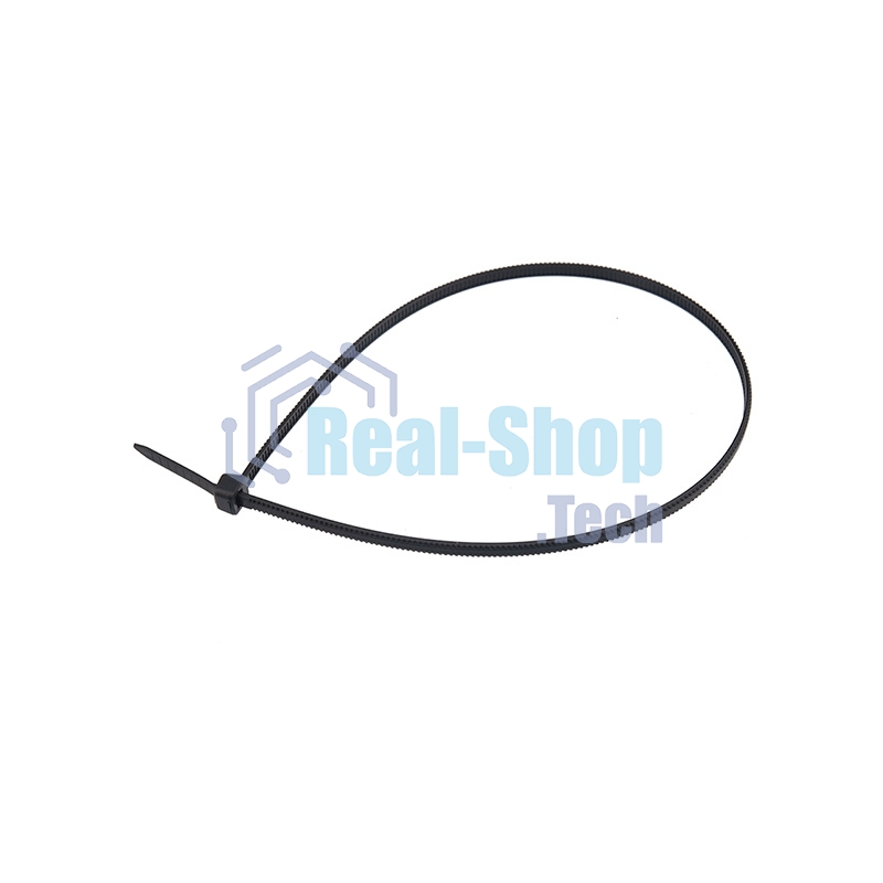 Хомут-стяжкa нейлоновая с тройным замком Rexant 300x7,6 мм, черная, упаковка 100 шт.