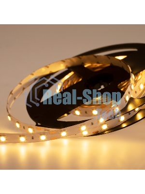 Лента светодиодная открытая, 10 мм, IP23, SMD 5050, 60 LED/m, 12 V, цвет свечения теплый белый
