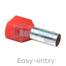 Наконечник штыревой втулочный изол. НШвИ(2) 10.0-14 (уп.50шт) EKF nhvi2-10.0-14