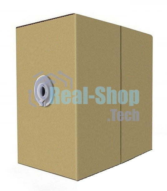 Кабель сетевой Buro BU-CCA-050 UTP 4 пары cat5E solid 0.50мм CCA 305м серый