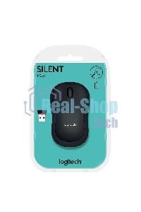 Мышь беспроводная Logitech M220 SILENT черный/серый, 1000 dpi, радиоканал, USB, кнопки - 3