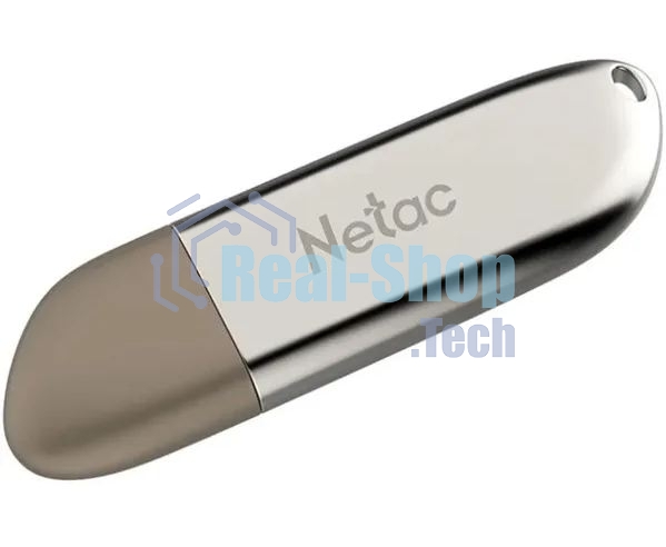Флешка USB Netac U352 128Gb NT03U352N-128G-20PN, USB 2.0, с колпачком, металлическая