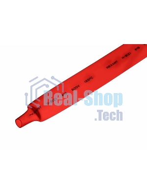 Трубка термоусаживаемая ТУТ 15,0/7,5мм, красная, упаковка 50 шт. по 1м, PROconnect