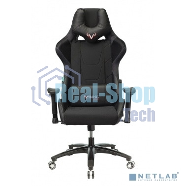 Кресло игровое Бюрократ VIKING 4 AERO BLACK EDITION черный искусст.кожа/ткань