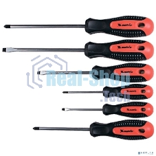 Отвертка MATRIX 13351проф. fusion crv 3компонентная рукоятка antislip 6шт.