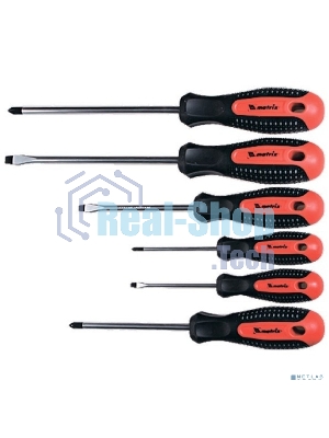 Отвертка MATRIX 13351проф. fusion crv 3компонентная рукоятка antislip 6шт.