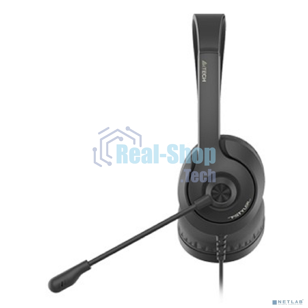 Гарнитура проводная с микрофоном A4Tech Fstyler FH100i черный 1.8м накладные оголовье (FH100I)