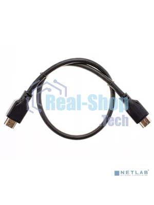 Кабель HDMI 19M/M,ver. 2.1, 8K@60 Hz 0.5m Telecom/VCOM TCG255-0.5M