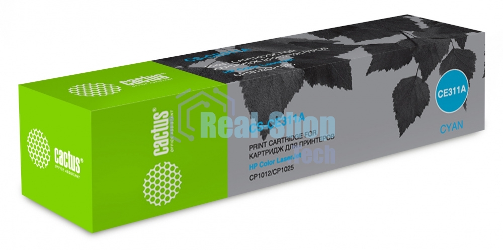 Картридж лазерный Cactus CS-CE311A голубой (1000 стр.) для HP LJ CP1012Pro/CP1025