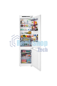 Встраиваемый холодильник Maunfeld MBF193SLFWGR Inverter белый двухкамерный 229/76 л морозилка снизу