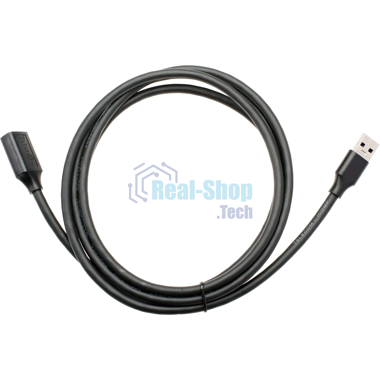 Кабель удлинительный USB3.0 Am-Af 1.8m Telecom черный (TUS708-1.8M)