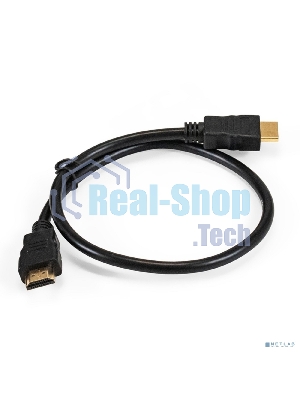 Кабель HDMI ExeGate EX-CC-HDMI-0.5 (19M/19M, 0,5м, v1.4b, позолоченные контакты)
