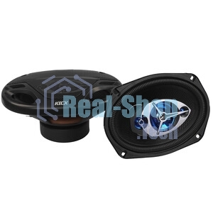 Колонки автомобильные Kicx GX-693 200Вт 92дБ 4Ом 15x23см (6x9дюйм) (ком.:2кол.) коаксиальные трехполосные