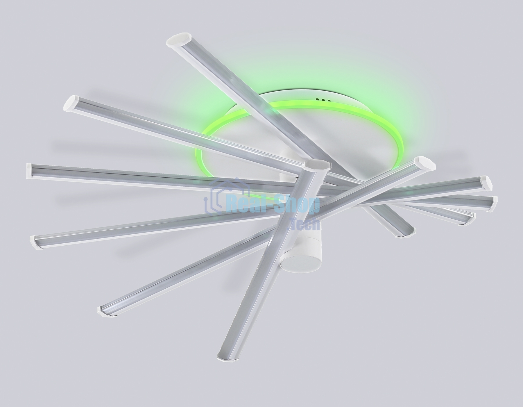 Потолочный светодиодный светильник Ambrella light FL6231 WH белый 88W 3000K-6400K+RGB 605*605*200 (ПДУ ИК)