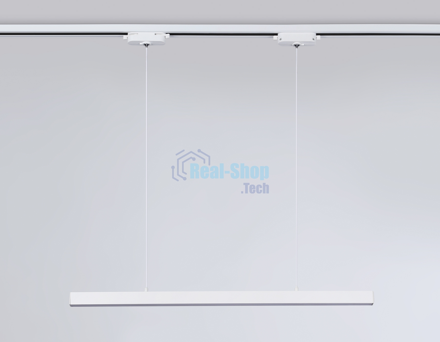 Трековый однофазный подвесной светодиодный светильник Ambrella light GL6783 WH белый LED 24W 4200K 600*22*1025