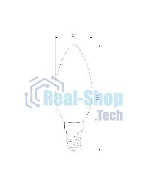 BLE1402/ Светодиодная лампа Свеча СD LED 8W 3300K E14