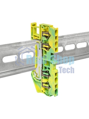Колодка клеммная JXB-ST-2.5 земля самозажимная PROxima EKF plc-jxb-st-2.5-pen
