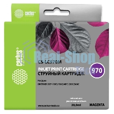 Картридж струйный Cactus CS-LC970M пурпурный (20 мл) для Brother MFC-260c/235c/DCP-150c/135c