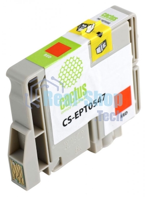 Картридж струйный Cactus CS-EPT0547 красный (16,2 мл) для Epson Stylus Photo R800/R1800