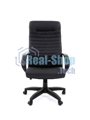Кресло Chairman 480 LT черный, экокожа, 120 кг