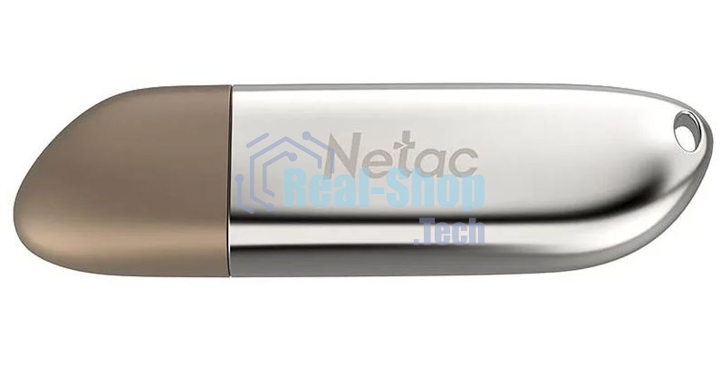 Флешка USB Netac U352 128Gb NT03U352N-128G-20PN, USB 2.0, с колпачком, металлическая