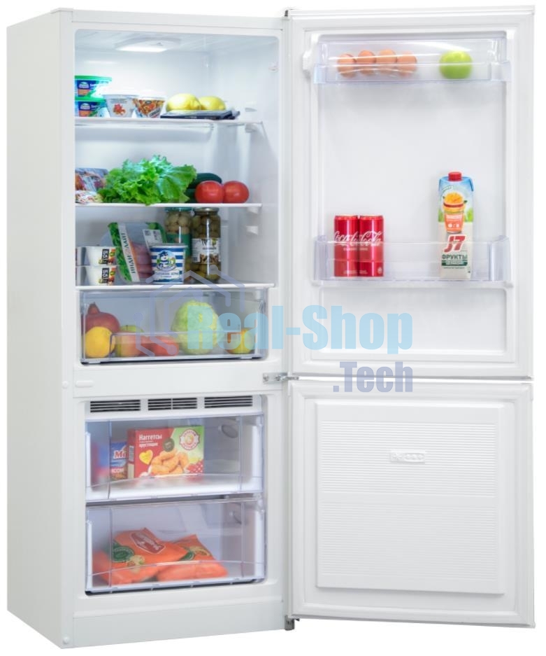Холодильник Nordfrost NRB 121 W белый двухкамерный 170/70л морозилка снизу, капельная система