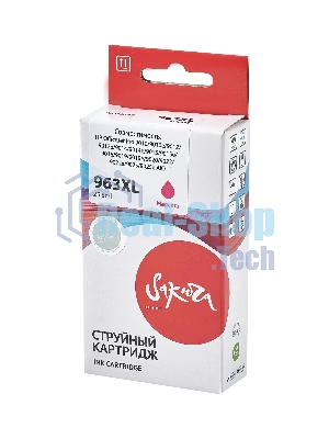 Картридж струйный Sakura 3JA28AE (№963XL Magenta) для HP, пурпурный, 25,5 мл., 1600 к.