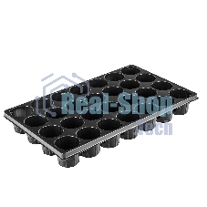 Кассета Россия для рассады, 52x31 см, высота 6 см, 28 ячеек, полистирол 64312