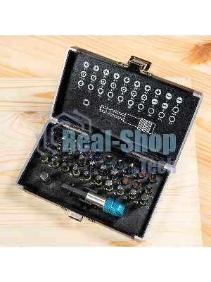 Набор бит Gross 11363 магнитный адаптер, сталь S2, пластиковый кейс, 32 предм.