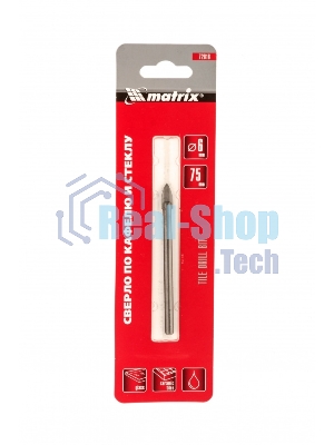 Сверло Matrix по керамической плитке, 6 мм, цилиндрический хвостовик