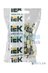 Наконечник-гильза изол. Е1012 10кв.мм (уп.100шт) ИЭК UGN10-010-07-12
