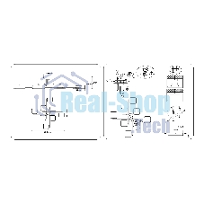 Светильник Ambrella light FL4889/8 GR/WD серый/дерево 144W 3000-6000K 960*960*160 (без ПДУ)