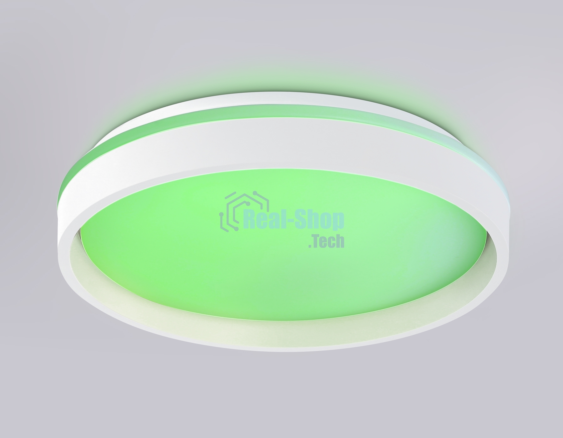 Светодиодный светильник RGB Ambrella light FZ601 WH/GD белый/золото IP20 46W 3000K-6500K+RGB D390*80 (ПДУ ИК)