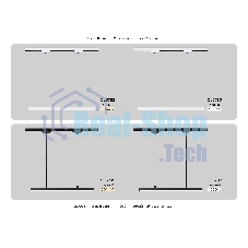 Трековый однофазный подвесной светодиодный светильник Ambrella light GL6783 WH белый LED 24W 4200K 600*22*1025